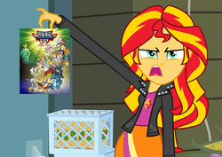 Size: 1016x720 | Tagged: safe, sunset shimmer, equestria girls, g4, digimon, digimon adventure 02, exploitable meme, meme, sunset is disgusted