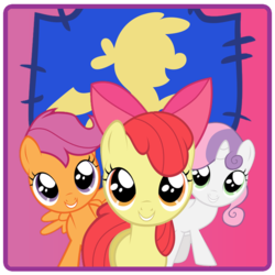 Size: 600x600 | Tagged: safe, artist:doctorxfizzle, apple bloom, scootaloo, sweetie belle, g4, cutie mark crusaders, slot machine, vector