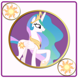 Size: 600x600 | Tagged: safe, artist:doctorxfizzle, princess celestia, g4, cutie mark, female, simple background, slot machine, solo, vector, white background