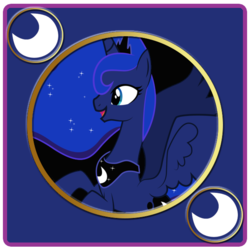 Size: 600x600 | Tagged: safe, artist:doctorxfizzle, princess luna, g4, cutie mark, female, slot machine, solo, vector