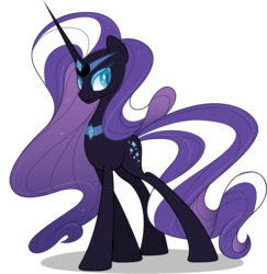 Size: 4988x5128 | Tagged: safe, artist:emkay-mlp, nightmare rarity, g4, absurd resolution, female, simple background, solo, transparent background, vector