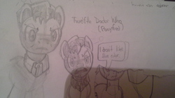 Size: 2560x1440 | Tagged: safe, artist:jofca, doctor who, peter capaldi, ponified, twelfth doctor