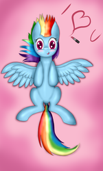 Size: 1476x2464 | Tagged: safe, artist:p0nfir3, rainbow dash, g4, female, solo