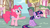 Size: 1050x590 | Tagged: safe, edit, pinkie pie, twilight sparkle, g4, duo, glare, grumpy twilight, happy, unhappy