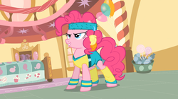 Size: 1054x592 | Tagged: safe, screencap, pinkie pie, a friend in deed, g4, balloon, female, solo