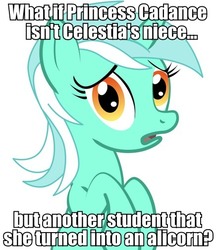 Size: 436x504 | Tagged: safe, lyra heartstrings, g4, conspiracy lyra, exploitable meme, female, image macro, meme, solo