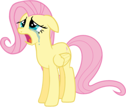 Size: 971x823 | Tagged: safe, artist:whrrlr, fluttershy, g4, crying, female, simple background, solo, transparent background, vector