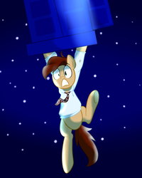 Size: 453x567 | Tagged: safe, artist:derpiliciouspony, doctor whooves, time turner, g4, eleventh doctor, male, solo, the eleventh hour