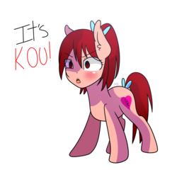 Size: 2000x2000 | Tagged: safe, artist:derpiliciouspony, pony, free (swimming anime), matsuoka gou, ponified, solo