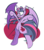 Size: 3000x3428 | Tagged: safe, artist:turtlefarminguy, twilight sparkle, alicorn, pony, vampire, g4, female, high res, mare, simple background, solo, transparent background, twilight sparkle (alicorn)