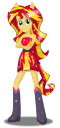 Size: 1504x3216 | Tagged: safe, artist:deannaphantom13, sunset shimmer, equestria girls, g4, bare shoulders, clothes, dress, fall formal outfits, female, simple background, sleeveless, solo, strapless, transparent background