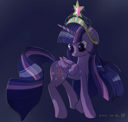 Size: 600x573 | Tagged: safe, artist:fethur, twilight sparkle, alicorn, pony, g4, big crown thingy, female, mare, solo, twilight sparkle (alicorn)