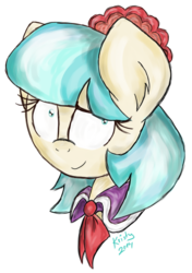 Size: 563x800 | Tagged: safe, artist:kristysk, coco pommel, earth pony, pony, g4, rarity takes manehattan, female, mare, simple background, solo, transparent background