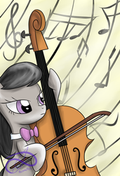 Size: 800x1173 | Tagged: safe, artist:poisonicpen, octavia melody, g4, cello, female, musical instrument, solo