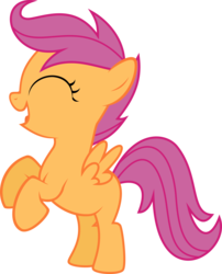 Size: 1600x1985 | Tagged: safe, scootaloo, g4, female, simple background, solo, transparent background, vector