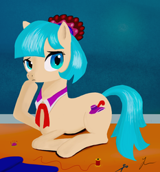 Size: 1024x1100 | Tagged: safe, artist:infernal-jason, coco pommel, earth pony, pony, g4, rarity takes manehattan, female, solo