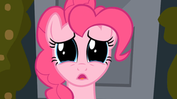 Size: 1054x592 | Tagged: safe, screencap, pinkie pie, a friend in deed, g4, my little pony: friendship is magic, season 2, female, sad, sad eyes, solo