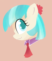 Size: 625x738 | Tagged: safe, artist:lance, coco pommel, earth pony, pony, g4, rarity takes manehattan, bust, colored pupils, female, portrait, solo
