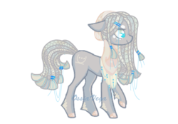 Size: 623x433 | Tagged: safe, artist:ossiavega, oc, oc only, original species, quipu pony, solo