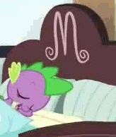 Size: 164x194 | Tagged: safe, screencap, spike, dragon, g4, rarity takes manehattan, animated, cute, male, sleeping, snoring, solo, spikabetes