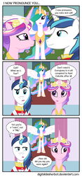 Size: 800x1703 | Tagged: safe, artist:digitaldasherbot, princess cadance, princess celestia, shining armor, a canterlot wedding, g4, my little pony: friendship is magic, comic