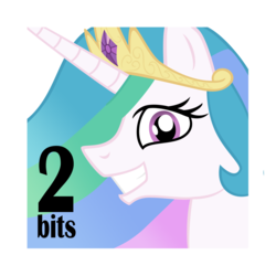 Size: 2000x2000 | Tagged: safe, artist:bronybiscuitbites, princess celestia, g4, female, solo, stamp