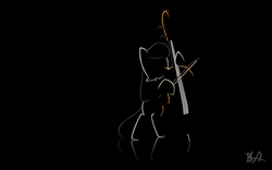 Size: 1920x1200 | Tagged: safe, artist:bronybiscuitbites, octavia melody, g4, cello, female, minimalist, musical instrument, solo, wallpaper