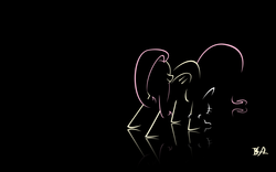 Size: 1920x1200 | Tagged: safe, artist:bronybiscuitbites, fluttershy, g4, female, minimalist, solo, wallpaper