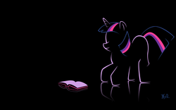 Size: 1920x1200 | Tagged: safe, artist:bronybiscuitbites, twilight sparkle, g4, book, female, minimalist, solo, wallpaper