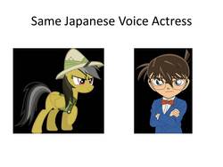 Size: 960x720 | Tagged: safe, daring do, g4, case closed, conan edogawa, detective conan, exploitable meme, japan, japanese, jimmy kudo, meme, minami takayama, same voice actor, shinichi kudo