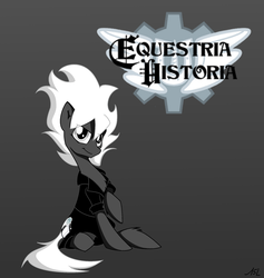 Size: 2102x2214 | Tagged: safe, artist:quynzel, oc, oc only, clothes, coat, equestria historia, monochrom script, solo