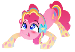 Size: 1173x817 | Tagged: safe, artist:january3rd, pinkie pie, earth pony, pony, g4, female, mare, rainbow power, simple background, solo, starry eyes, transparent background, wingding eyes