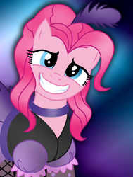 Size: 1901x2511 | Tagged: safe, artist:iflysna94, pinkie pie, g4, clothes, female, puffy sleeves, saloon dress, saloon pinkie, solo