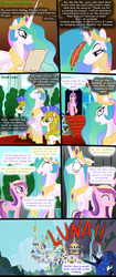 Size: 2400x5700 | Tagged: safe, artist:bonaxor, princess cadance, princess celestia, princess luna, a canterlot wedding, g4, my little pony: friendship is magic, comic, royal guard