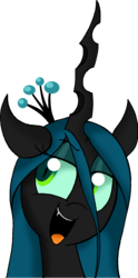 Size: 845x1709 | Tagged: dead source, safe, artist:strangiesleepy, queen chrysalis, changeling, changeling queen, g4, female, portrait, solo