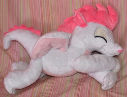 Size: 1024x783 | Tagged: safe, artist:lexiipantz, fizzle, dragon, g4, cute, fizzabetes, irl, photo, plushie, sleeping, teenaged dragon