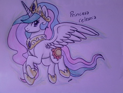 Size: 1280x960 | Tagged: safe, artist:fizzy-dog, princess celestia, g4, female, flying, solo