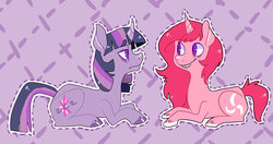 Size: 900x475 | Tagged: safe, artist:ellamred, twilight sparkle, oc, g4