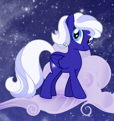 Size: 774x819 | Tagged: safe, artist:catwhitney, artist:gurugrendo, oc, oc only, oc:starstruck, cloud, solo