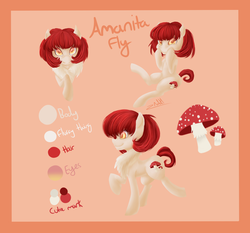 Size: 3282x3054 | Tagged: safe, artist:zodiacnicola, oc, oc only, oc:amanita fly, reference sheet, solo