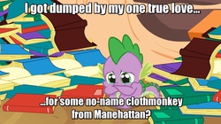 Size: 1054x592 | Tagged: safe, rarity, spike, g4, season 4, crying, image macro, male, nice guy, sad, solo