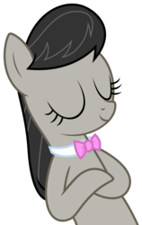 Size: 4023x6358 | Tagged: safe, artist:synch-anon, artist:twiforce, octavia melody, g4, absurd resolution, bowtie, eyes closed, female, simple background, solo, transparent background, vector