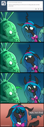 Size: 750x2129 | Tagged: safe, artist:jokerpony, queen chrysalis, ask teen chrysalis, g4, cocoon, comic, tumblr