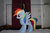 Size: 800x533 | Tagged: safe, artist:karasunezumi, rainbow dash, human, pegasus, pony, g4, duo, irl, life size, photo, plushie, spread wings, wings