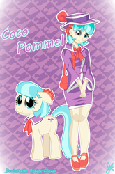 Size: 1257x1905 | Tagged: safe, artist:arteses-canvas, coco pommel, human, g4, rarity takes manehattan, human ponidox, humanized, light skin