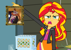 Size: 1016x720 | Tagged: safe, sunset shimmer, twilight sparkle, equestria girls, g4, body pillow, exploitable meme, meme, sunset is disgusted