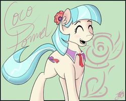 Size: 1024x819 | Tagged: safe, artist:tlatophat, coco pommel, g4, rarity takes manehattan, female, solo