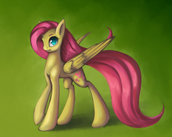 Size: 1280x1024 | Tagged: safe, artist:asimos, fluttershy, g4, female, long legs, solo