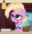 Size: 2220x2352 | Tagged: safe, artist:kas92, grace manewitz, earth pony, pony, g4, rarity takes manehattan, female, glasses, pencil, secretary, solo, typewriter, unamused