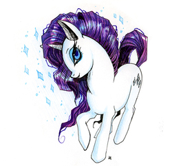 Size: 600x579 | Tagged: safe, artist:xviolacea, rarity, g4, female, solo